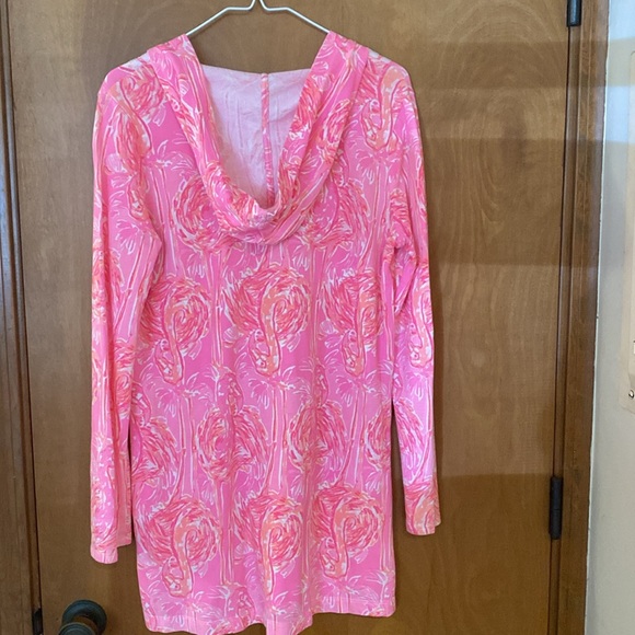 Lily Pulitzer Swim Suit Cover Up w Hood & makeup case - Picture 5 of 12